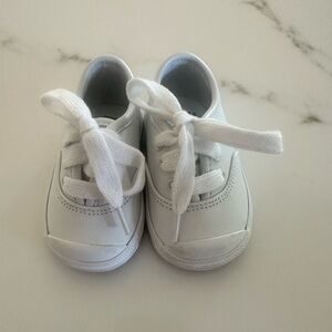 Keds Infant White Leather Sneakers Size 2M